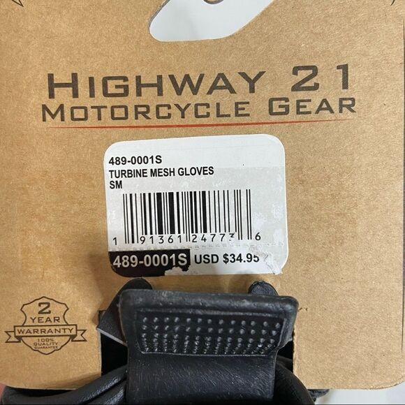 Highway 21 S Mens Mesh Turbine Riding Glove NWT - Picture 8 of 12